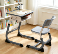 Meubles d'école primaire réglables en hauteur, ensemble bureau et chaise pour élèves, mobilier de classe pour enfants, tables et chaises d'école