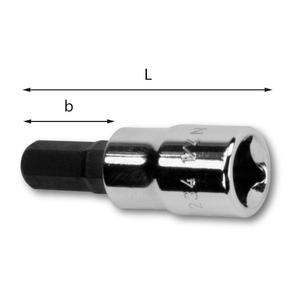USAG - U02340036 1/4 ''Brocas de vaso para tornillos Allen-EAN 8010239189492 HAND SOCKETS 1/4" - Product Image 1