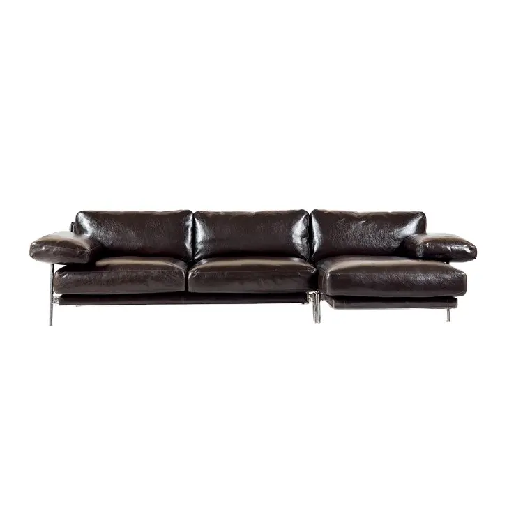 Hot selling leisure time office furniture modern office leather sofa