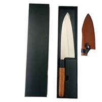 Couteaux de cuisine japonais faits à la main en acier inoxydable allemand de 7 pouces, couteau à sashimi, couteau de chef, couteau à sushi, couteau à fileter le saumon, manche en bois de rose