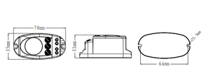 PDLUX PDMV1019-Z 5.8GHz Doppler Radar Microwave Sensor Automatic Remote Control <strong>Light</strong> Switch Motion Position Sensor <strong>PIR</strong> Series - Product Image 3