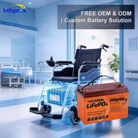 Batterie de scooter à 3 roues 12V300AH 3.6KWh LiFePO4, cellule de batterie à charge équilibrée, haute densité énergétique pour moteur de fauteuil roulant électrique