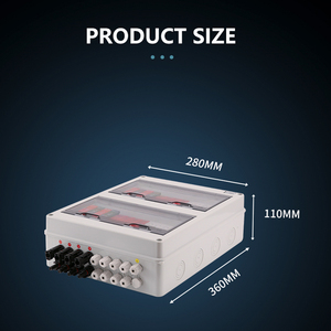 Xiongisolar 4in4 600V cô lập chuyển đổi vật liệu ABS <span class=keywords><strong>PV</strong></span> Combiner Hộp 4 loạt quang điện Hộp nối cho năng lượng mặt trời hệ thống điện - Product Image 6