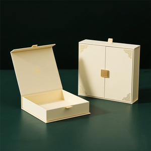 Caja de <span class=keywords><strong>Regalo</strong></span> de Lujo con Logotipo Personalizado, Caja Magnética Plegable y Embalaje Rígido de Doble Puerta con Asa de Listón - Product Image 2