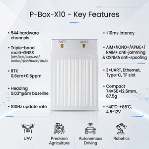 Módulo GNSS RTK de Doble Antena High P-Box-X10 con Frecuencia de Actualización de 100Hz para Sistemas de Mapeo y Topografía con Drones UAV - Product Image 3