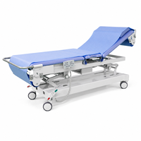 Table d'examen médical multifonctionnelle à ultrasons électrique pour usage hospitalier, avec glissière longitudinale, élévation de la taille et batterie de secours intégrée
