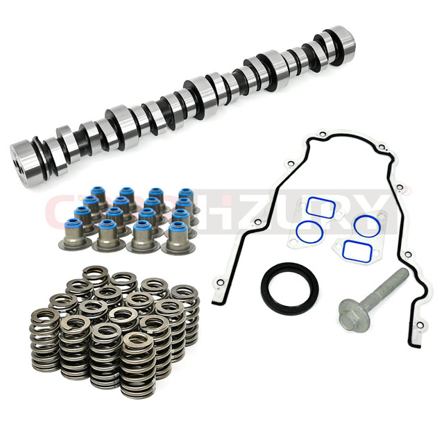 Carrhzury TCS45993 E1840P Truck Stage 2 Cam Kit Springs LS Gaskets for GM Chevrolet GMC Cadillac 4.8 5.3 6.0 6.2