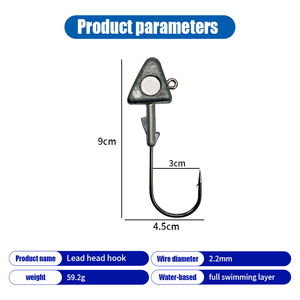 Hameçons de pêche Swimbait avec tête de jig, leurres lestés pour la pêche en eau salée et en mer - Product Image 6