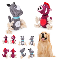 Jouets à mâcher pour chiots, corde en coton et nylon résistant aux morsures, jouet de dentition interactif pour chiots et chiens adultes
