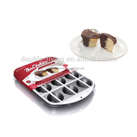 Moule à cupcake à muffins en acier au carbone antiadhésif avec diviseur de cupcake en plastique et demi-demi ensemble de moules à cupcake, outils de décoration de gâteau