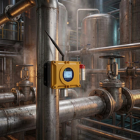Détecteur de gaz combustible magnétique/infrarouge fixe certifié CE HIREP, écran LCD, boîtier en alliage, longue durée de vie 5 ans