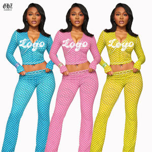 Completo Donna <span class=keywords><strong>2</strong></span> Pezzi Personalizzato Rosa con Stampa Leopardata, Felpa con Cappuccio a Maniche Lunghe e Pantaloni a Zampa, Tuta Autunnale Motivo Ghepardo - Product Image 6