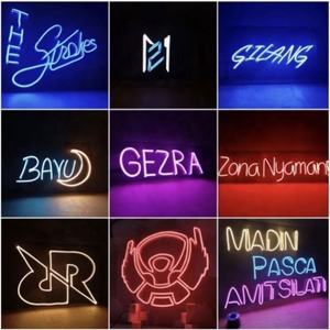 Letreros de neón de fiesta de boda de amor romántico calientes diseñados de fábrica personalizados tira de luces LED 24V/220V azul y colorido uso en interiores - Product Image 4