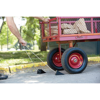 Cales de roue robustes en caoutchouc pour camping-car, remorque, camion, voiture GT09R – Cale de stationnement compacte avec poignée en corde pour garage – Solution personnalisée