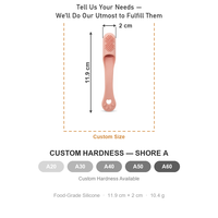 Brosse à dents double face pour chat ODM, brosse à dents pour animaux de compagnie en silicone de qualité alimentaire avec poils doux pour chats, outil de soin buccal