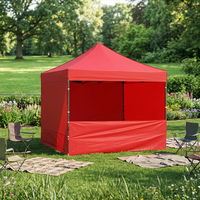 Tente pliante en PVC avec structure en acier durable et imperméable, à une seule couche, pour événements en plein air et salons professionnels