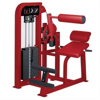 Appareil de musculation professionnel pour l'extension dorsale et le renforcement des jambes, à charge par broches en acier, réglable, double machine pour la musculation