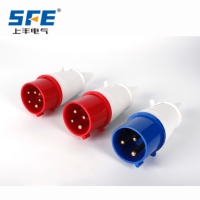 SFE SF-025L IP44 32A 380-415V 6H 3 P + N + E 5pin Matériel Nylon Gaine de câble triphasé Prise électrique industrielle avec queue pointue