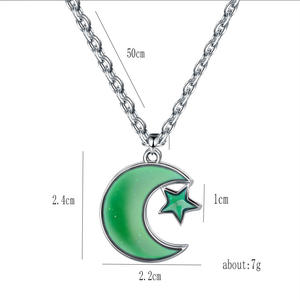 أزياء التحكم في درجة الحرارة اللون تغيير المزاج الفولاذ المقاوم للصدأ حزب قلادة قلادة المجوهرات للنساء - Product Image 3