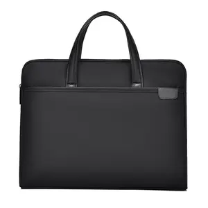 사용자 정의 새로운 유행 남여 공용 600D 폴리에스터 핸드백 남성 여성 비즈니스 대용량 컴퓨터 서류 가방 가죽 손잡이