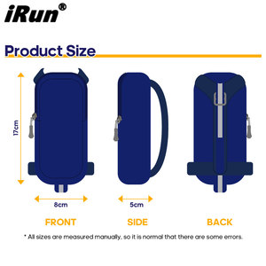 Botella de agua con logotipo impreso personalizado <span class=keywords><strong>IRun</strong></span>, botella de agua deportiva portátil para correr, correr, senderismo - Product Image 2