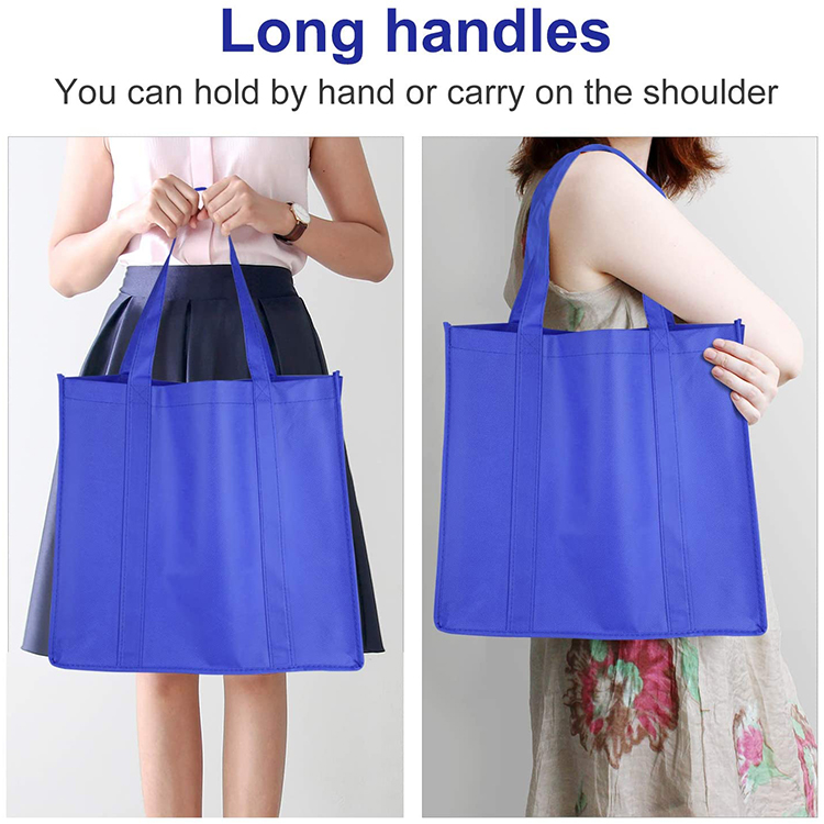 Wholesale heavy duty shopping carry reusable non woven bag for supermarket