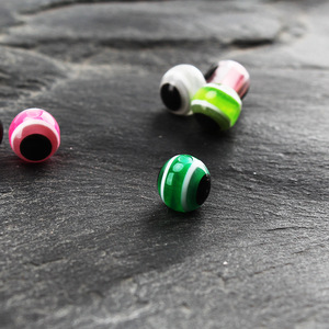 Cuentas de Ojo para Señuelos Aohu, 6mm 8mm, Colores Mezclados, Aleación de Cobre, Accesorios de Pesca - Product Image 1