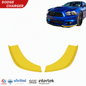 Divisores de Esquina Delanteros Agresivos Rojos y Amarillos de ABS para <span class=keywords><strong>Dodge</strong></span> Charger <span class=keywords><strong>SRT</strong></span> 2011-2014, Alerón de Parachoques de Alto Rendimiento - Product Image 1