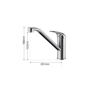 JOMOO Đơn Xử Lý Bồn Rửa Nhà Bếp Vòi Rắn Brass 360 Độ Xoay Bếp Vòi Tap Sàn Gắn Chrome - Product Image 5
