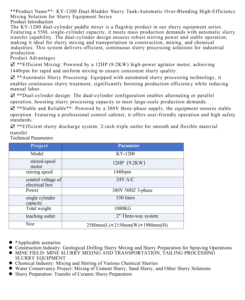 Sistema de Tanque de Doble Agitación de Alta Eficiencia de 9.2KW con Autofiltración y Descarga de 3 Vías para Procesamiento Continuo de Lodos - Product Image 4