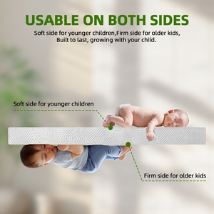 Venta caliente <span class=keywords><strong>6</strong></span> pulgadas blanco duradero inofensivo transpirable colchón de cuna de bebé con espuma de memoria inteligente - Product Image 2