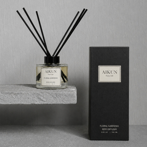 Diffuseur en rotin personnalisé AIKUN au parfum de thé blanc longue durée pour chambre, salle de bain, bureau, hôtel, villa - Product Image 1