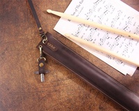 Porte-bâtonnets de batterie en cuir de luxe, accessoires de percussion modernes, étui pour baguettes de batterie pour musicien