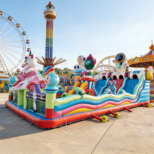 Parque Temático Inflable para Interiores con Obstáculos, Casa <span class=keywords><strong>de</strong></span> Brinco Gigante en Venta - Product Image 1