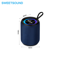 Nuevo Altavoz con Radio FM, Luces RGB, Woofer Estéreo, Inalámbrico, Bluetooth, con Revestimiento de Tela