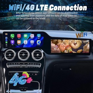 Écran tactile double pour autoradio Android Benz GLC <span class=keywords><strong>Classe</strong></span> C 2015-2022, lecteur multimédia vidéo, GPS, navigation, autoradio stéréo - Product Image 3