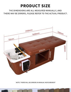 Cama de masaje eléctrica moderna Kisun, mesa de cuidado, muebles, peluquería de Metal, silla de lavado para peluquerías - Product Image 6