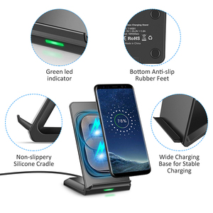 Support de <span class=keywords><strong>chargeur</strong></span> sans fil universel 10W support de téléphone de bureau <span class=keywords><strong>chargeur</strong></span> sans fil Pad <span class=keywords><strong>QI</strong></span> support de charge sans fil rapide pour <span class=keywords><strong>Iphone</strong></span> - Product Image 3