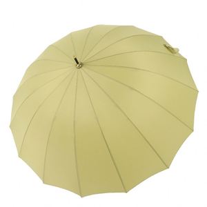 Parapluie droit moderne en plastique semi-automatique 16 baleines 23 pouces, modèle Grace, rose, prix abordable, direct usine - Product Image 1