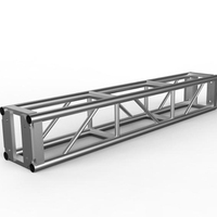 Structure de scène en aluminium avec plaque de fixation 12'' x 12'', longueurs 0.6m, 1.2m, 1.5m, finition noire thermolaquée