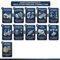 Connecteurs de câbles électriques à perforation d'isolation WZUMER CE/IEC Standard ABC JBC