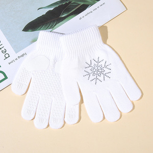 Gants de patinage antidérapants pour enfants, résistants au froid, chauds pour l'hiver, avec gel, gants de patinage artistique, mitaines de patinage extensibles pour la pratique - Product Image 3