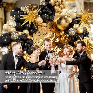 Kit d'<span class=keywords><strong>arche</strong></span> de guirlande de ballons en latex noir or pour <span class=keywords><strong>Amazon</strong></span> bricolage transfrontalier pour les décorations de fête d'<span class=keywords><strong>anniversaire</strong></span> de la Saint-Valentin d'Halloween - Product Image 3