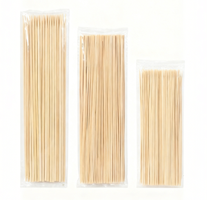 OEM Custom Logo Lucky Bamboo Skewers Long <strong>Disposable</strong> <strong>BBQ</strong> Sticks Eco-Friendly High Quality for Party Camping Fruit Food Packaging - Product Image 1