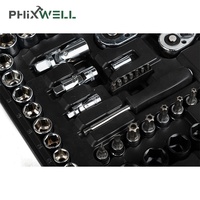 121 pièces ensembles d'outils à main universels professionnels combinaison d'outils mécaniques ensemble de clés à cliquet à douille pour voitures