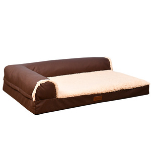 Wasserdichte Oxford-Stoff Haustiermatte Moderne Einfarbige Rechteckige Umweltfreundliche Warme Plüsch Rutschfeste Hundebett Abnehmbare Abdeckung für Alle - Product Image 3