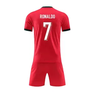Euro 2024 2025 All National Team Soccer Jersey Football Shirts Uniforms Men Adults Kids Messi 10# Mbappe 7# Ronaldo With Patches
