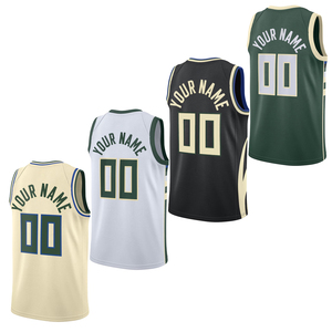 <span class=keywords><strong>Camiseta</strong></span> de <span class=keywords><strong>Baloncesto</strong></span> Personalizada con Cualquier Nombre para Hombre, Estilo <span class=keywords><strong>Milwaukee</strong></span>, Camisetas Bordadas, Uniformes Juveniles, Ropa Deportiva con Logotipos Termosellados - Product Image 1