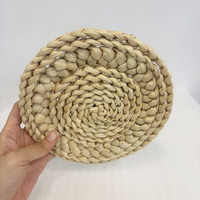 Set de table rond fait main résistant à la chaleur, écologique, design champêtre, durable, antidérapant, décoration intérieure écologique