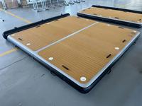 Plateforme flottante de pêche en raft 3x3m, ponton en EVA, tapis de loisirs